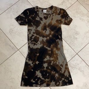 Pink Victoria’s Secret Black Tie Dye Dress